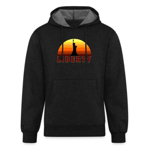 USA: Sunset Liberty Bold - Unisex Organic Hoodie
