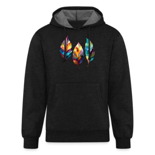 Art: Colorful Leaf Harmony - Unisex Organic Hoodie
