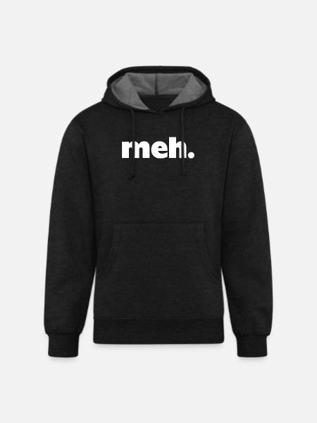 meh. - Unisex Organic Hoodie - charcoal grey