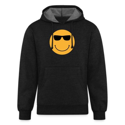 Orange Face with Sunglasses - Unisex Organic Hoodie