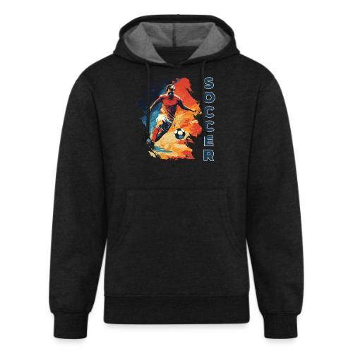 Soccer Action Pulse - Unisex Organic Hoodie