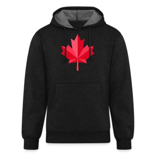 Canadian red maple leaf - Unisex Organic Hoodie