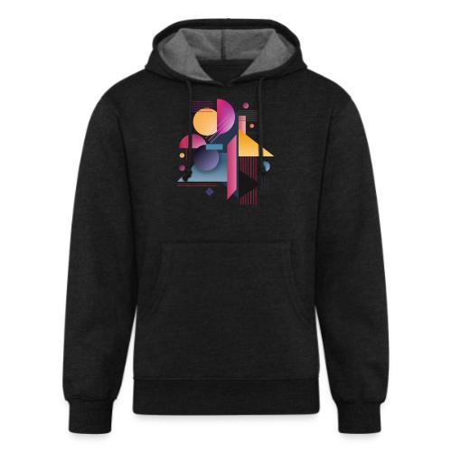 Color Pulse Geometry - Unisex Organic Hoodie