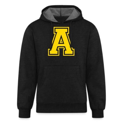 Letter A – Capital Athletic Alphabet Monogram - Unisex Organic Hoodie