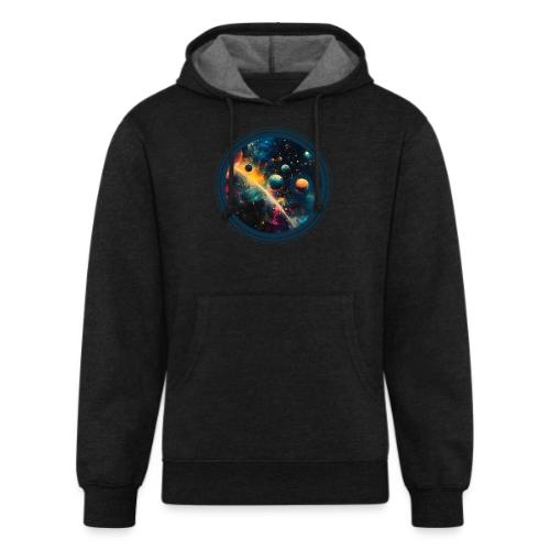 Painted Planetscape - Unisex Organic Hoodie