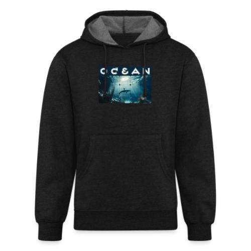 Ocean: Dolphin’s Serenity - Unisex Organic Hoodie