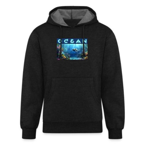 Ocean: Turtle Drift - Unisex Organic Hoodie