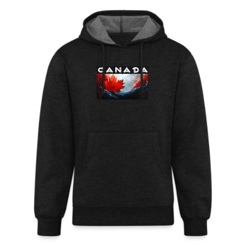 Canada Icon in Color - Unisex Organic Hoodie