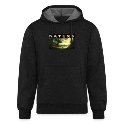 Whispers of Green Peaks - Unisex Organic Hoodie
