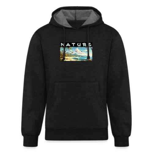 Nature: Sun-Kissed Shore - Unisex Organic Hoodie