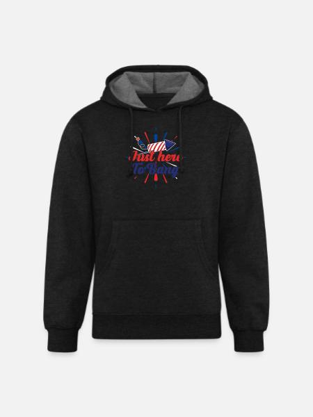 4th of july - Unisex Organic Hoodie - charcoal grey