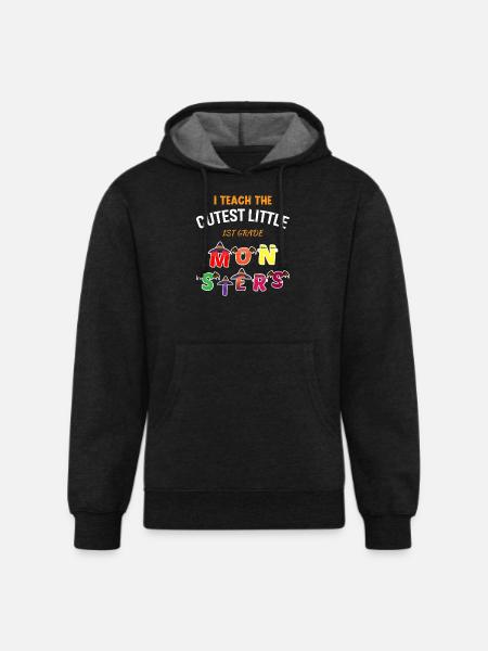 The Cutest Little Monsters - Unisex Organic Hoodie - charcoal grey