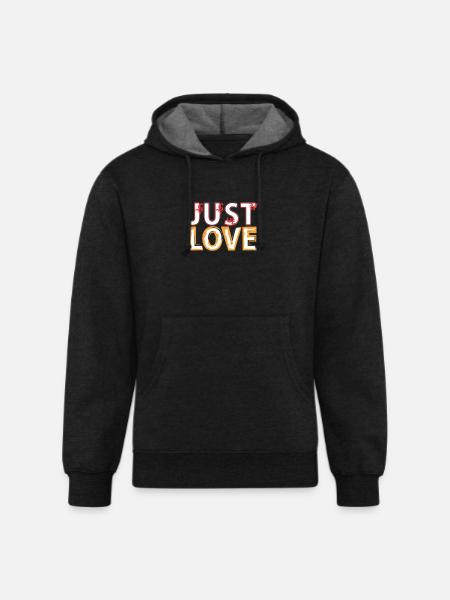 Just Love - Unisex Organic Hoodie - charcoal grey