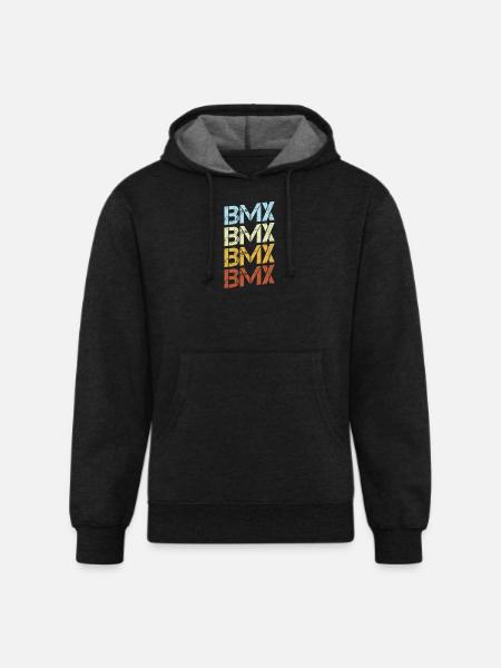BMX Retro - Unisex Organic Hoodie - charcoal grey