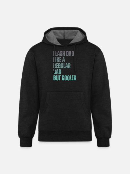 Bouldering Flash Dad Boulderer - Unisex Organic Hoodie - charcoal grey