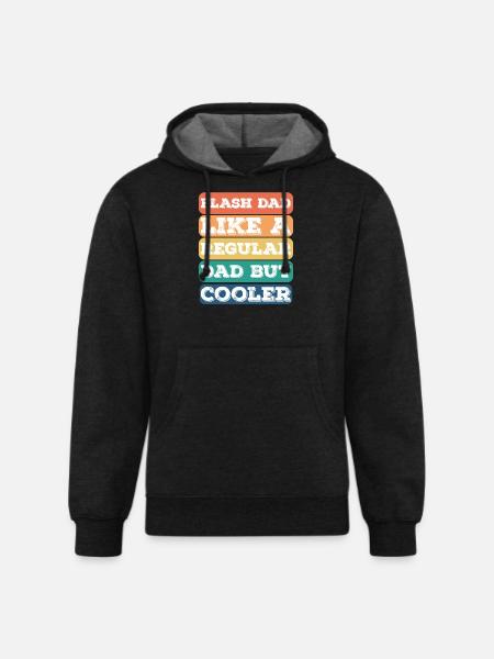 Bouldering Flash Dad Boulderer - Unisex Organic Hoodie - charcoal grey