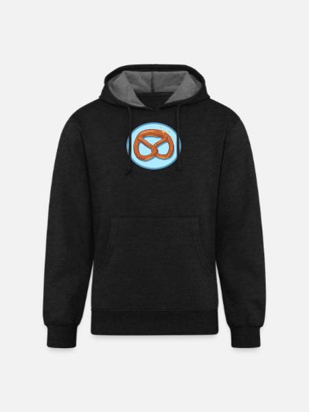 Pretzel Pretzels Lover - Unisex Organic Hoodie - charcoal grey