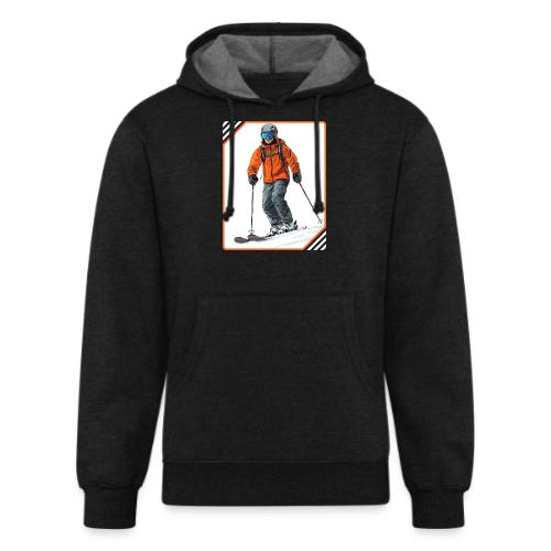 Skiing Thrill Ride - Unisex Organic Hoodie