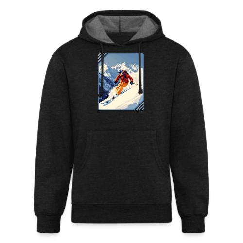 Mountain Skiing Vibes - Unisex Organic Hoodie