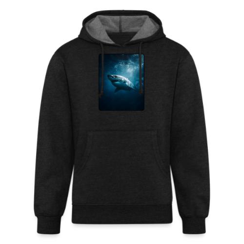 Great White Shark Ocean Design - Unisex Organic Hoodie