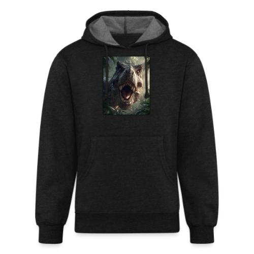 T Rex Jungle Roar Design - Unisex Organic Hoodie