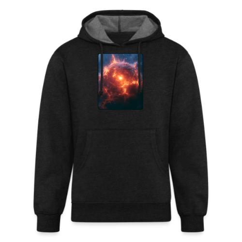 Exploding Supernova Space Art - Unisex Organic Hoodie