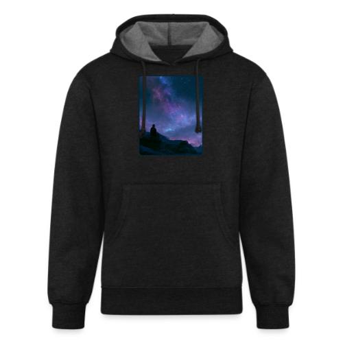 Stargazer Nebula Night Sky Art - Unisex Organic Hoodie