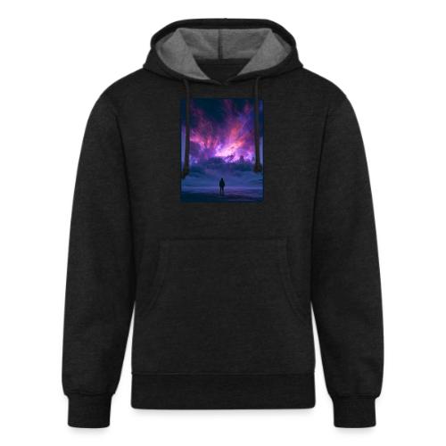 Cosmic Supernova Night Design - Unisex Organic Hoodie
