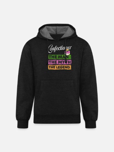 Confectioner Baker Sweets - Unisex Organic Hoodie - charcoal grey
