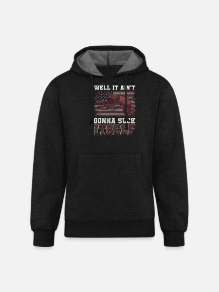 Meal Connoisseur Glutton - Unisex Organic Hoodie - charcoal grey