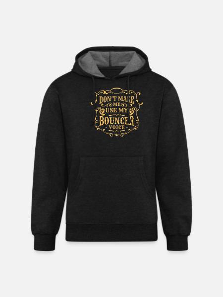 Bouncer Door Big - Unisex Organic Hoodie - charcoal grey