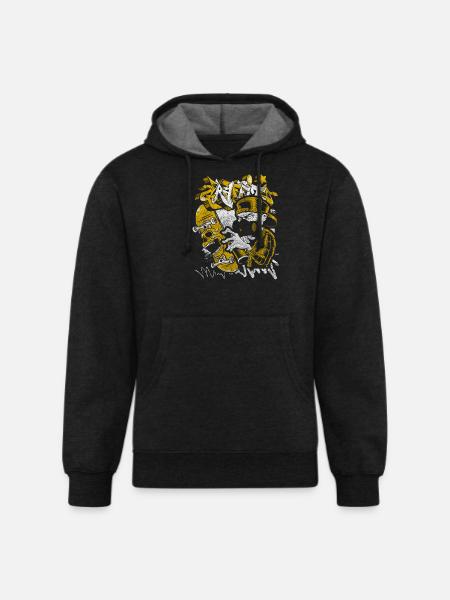 Spray Can Style Scene - Unisex Organic Hoodie - charcoal grey