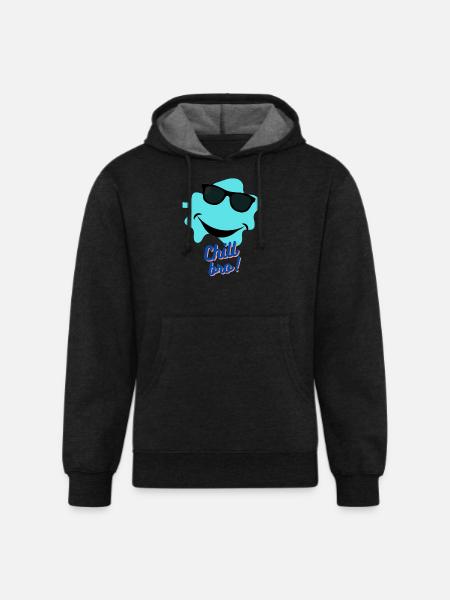 CHILL BRO! - Unisex Organic Hoodie - charcoal grey