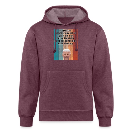Falling up the stairs and on a bike while standing - Unisex Organic Hoodie