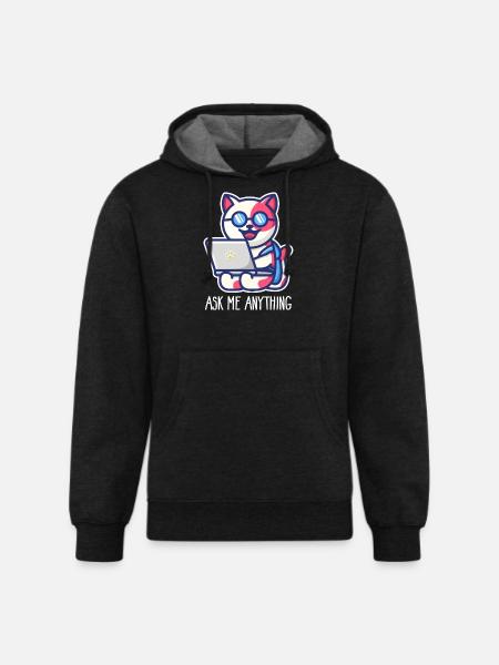 Prompt Engineer Ask Me Anything - Unisex Organic Hoodie - charcoal grey