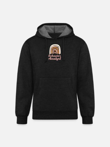 Behavior Analyst Rainbow - Unisex Organic Hoodie - charcoal grey