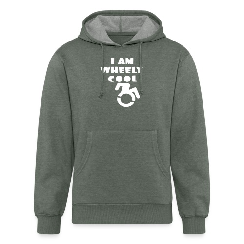 I am wheely cool. for real wheelchair users * - Unisex Organic Hoodie
