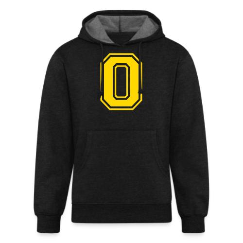Letter O – Capital Athletic Alphabet Monogram - Unisex Organic Hoodie