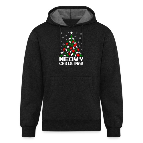 Meowy Christmas Cat Tree Ugly - Unisex Organic Hoodie