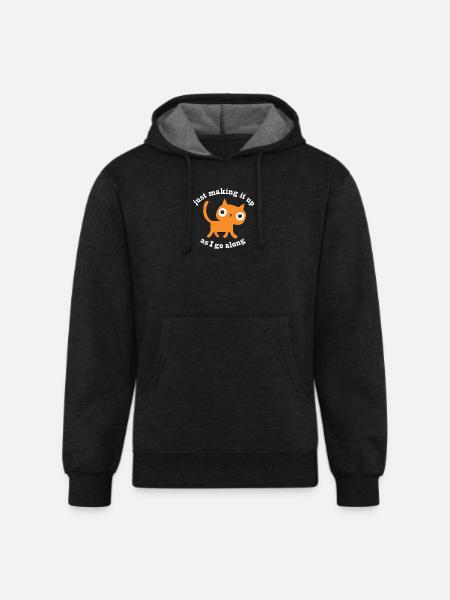 Just Making It Up - Unisex Organic Hoodie - charcoal grey