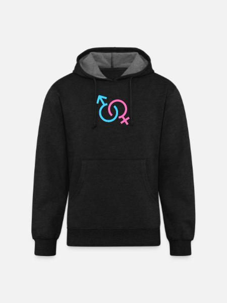 connection - Unisex Organic Hoodie - charcoal grey