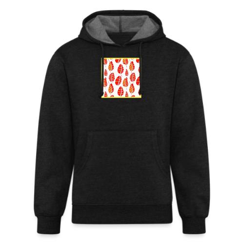 Elegant Leaf Art Neon Aesthetics - Unisex Organic Hoodie
