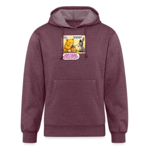 Honey Bear - Fire Tyrants - Unisex Organic Hoodie