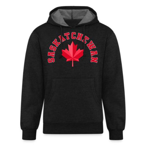 Saskatchewan with maple leaf - Unisex Organic Hoodie