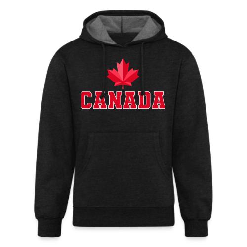 Canada with a maple leaf - Unisex Organic Hoodie
