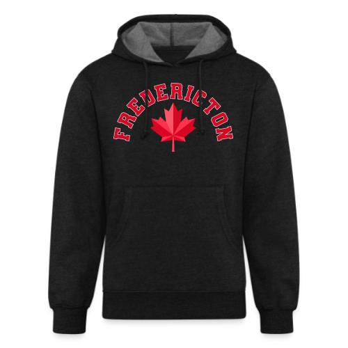 Fredericton with maple leaf - Unisex Organic Hoodie