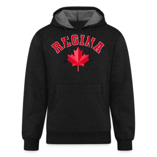 Regina with maple leaf - Unisex Organic Hoodie