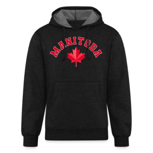 Manitoba with maple leaf - Unisex Organic Hoodie