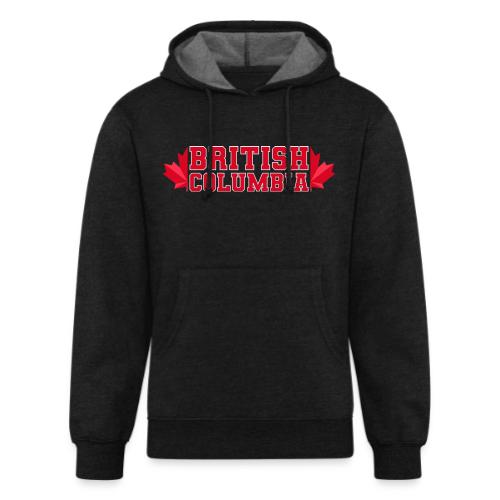 British Columbia with maple leaf - Unisex Organic Hoodie