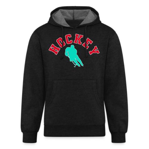 Hockey Player Silhouette - Unisex Organic Hoodie
